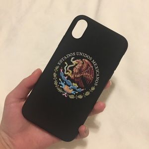 Mexican iPhone XS Max cell phone case w temp glass